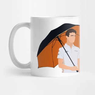 Lando Norris with a McLaren umbrella Mug